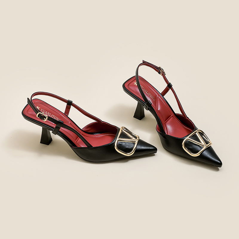 High-heeled Shoes for Women with Thin Heels, Fashionable Dress Shoes, Sandals for Women, Stylish Huizhou Women's Shoes