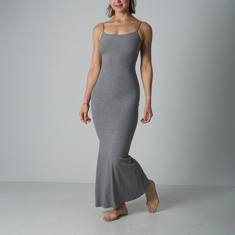 Long Dress Modal Lounge Dress Spaghetti Strap Dress