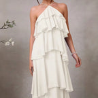 Elegant Sleeveless Long Dress Formal Dress Fashion Autumn Dress
