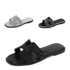 Color-block Slides for Women,Beach Travel Shoes