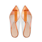 Women Sexy PVC Rhinestone Sandals Open Toe Thin High Heel Shoes Banquet Party Wedding Shoes