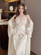 Women's sexy suspender nightgown in pajamas